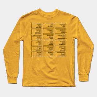 Cocktail Recipe Upside Down Bartender Reference Long Sleeve T-Shirt